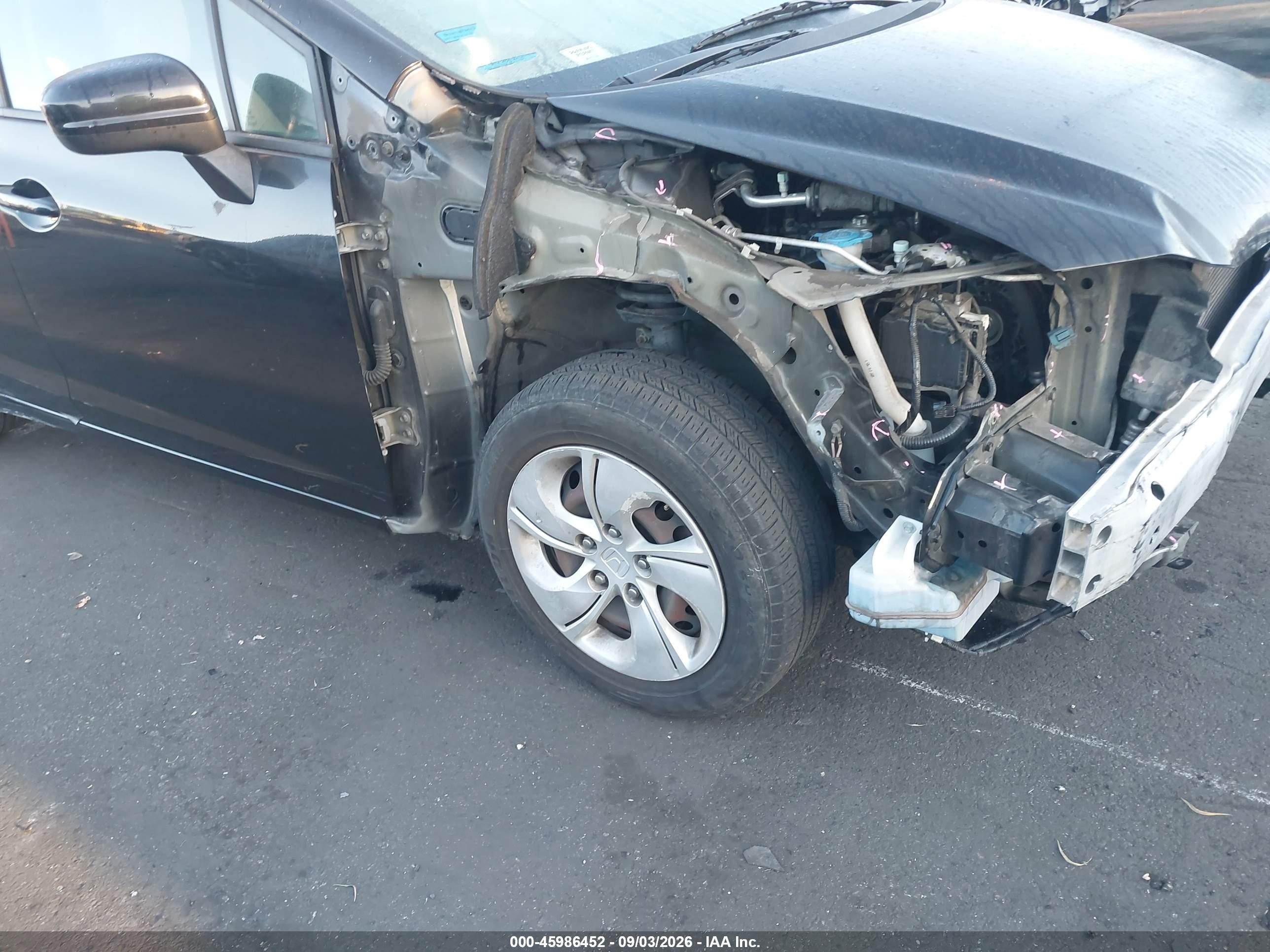 2015 Honda Civic Lx Black vin: 19XFB2F53FE705104
