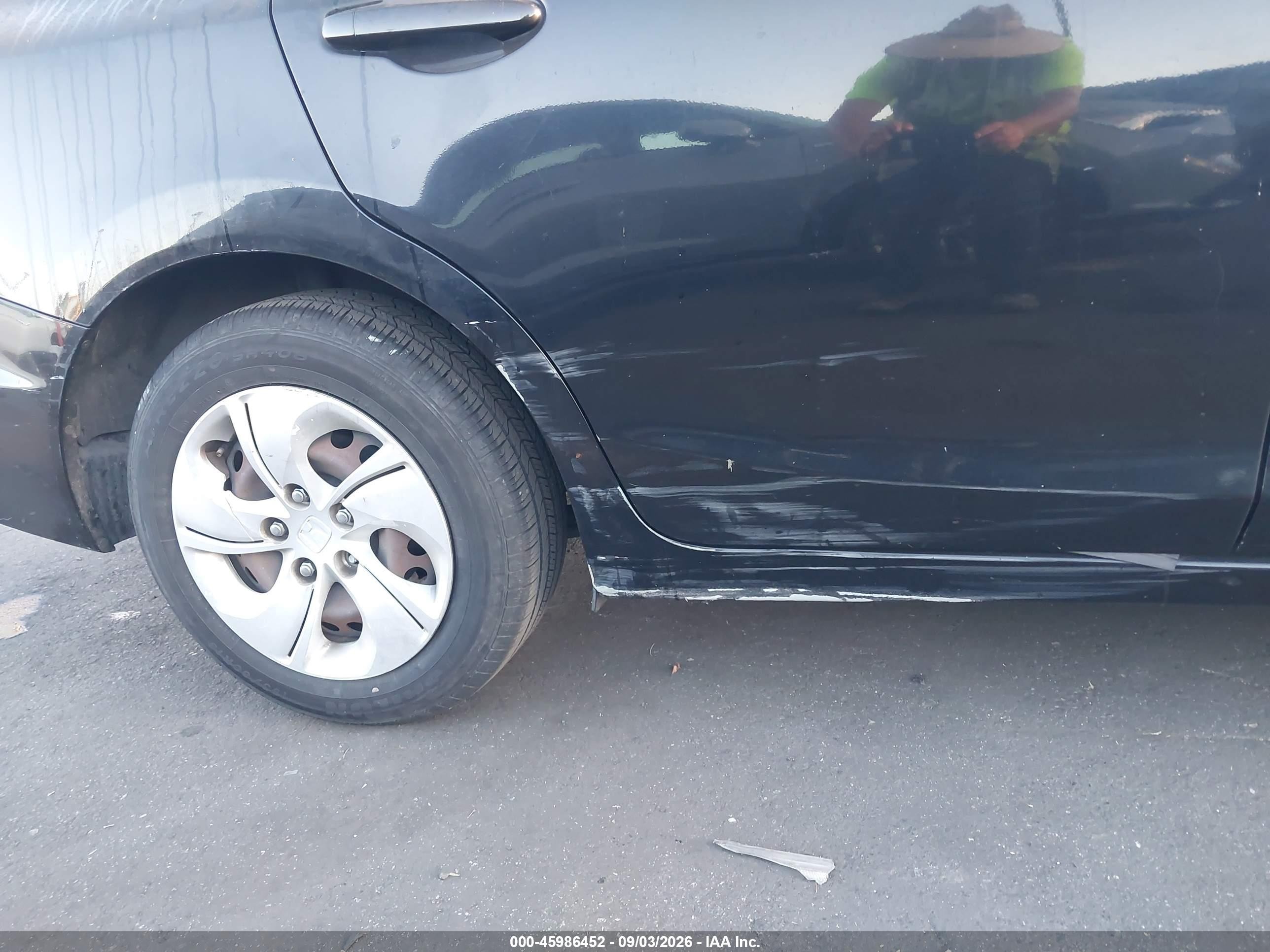 2015 Honda Civic Lx Black vin: 19XFB2F53FE705104