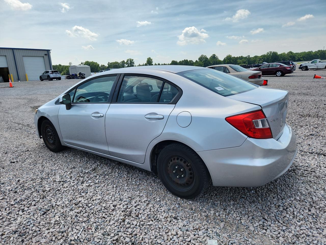 2012 Honda Civic Lx Silver vin: 19XFB2F54CE034716