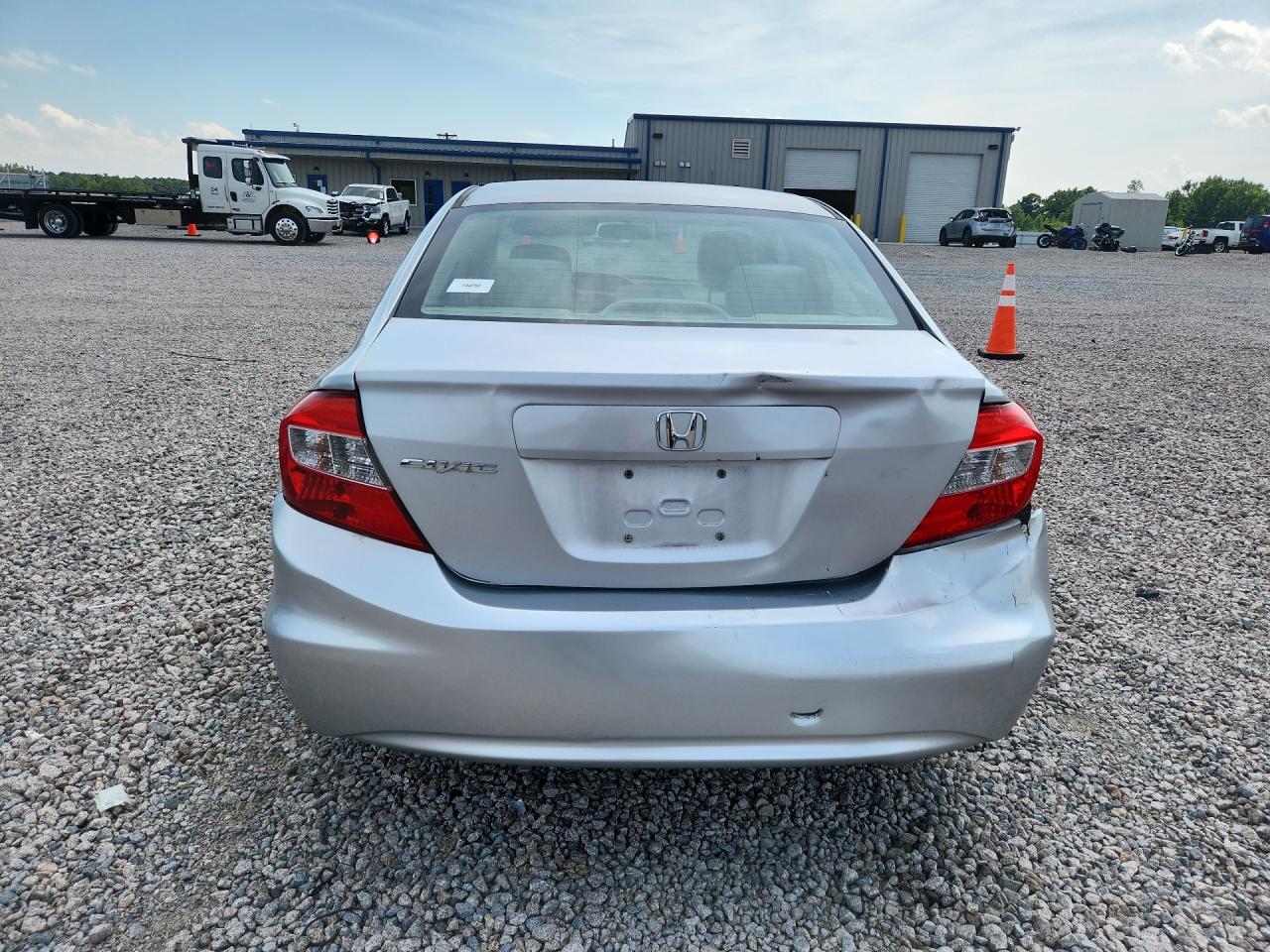 2012 Honda Civic Lx Silver vin: 19XFB2F54CE034716