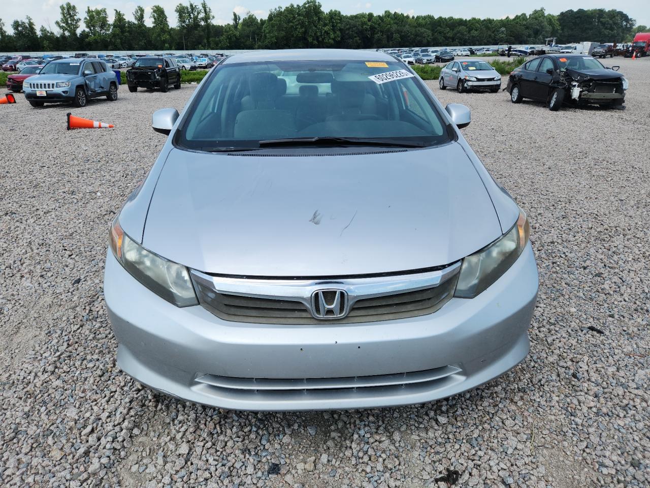 2012 Honda Civic Lx Silver vin: 19XFB2F54CE034716