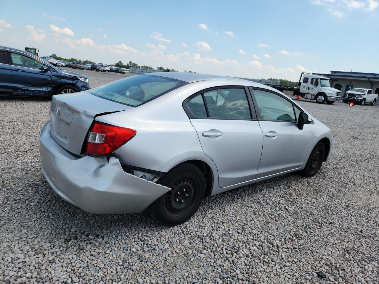 2012 Honda Civic Lx Silver vin: 19XFB2F54CE034716