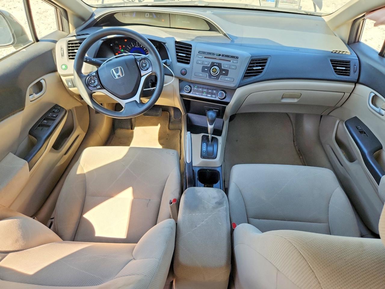 2012 Honda Civic Lx Gray vin: 19XFB2F54CE043576