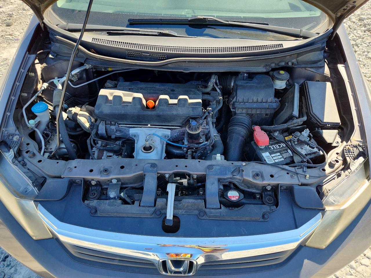 2012 Honda Civic Lx Gray vin: 19XFB2F54CE043576