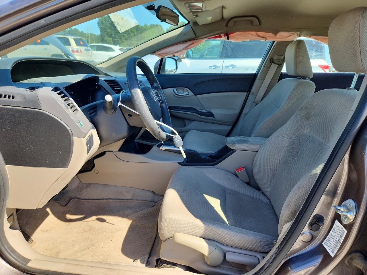 2012 Honda Civic Lx Gray vin: 19XFB2F54CE043576