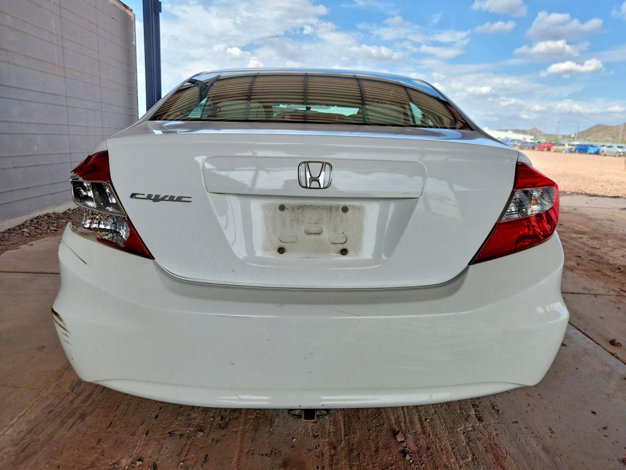 2012 Honda Civic Lx White vin: 19XFB2F54CE054920