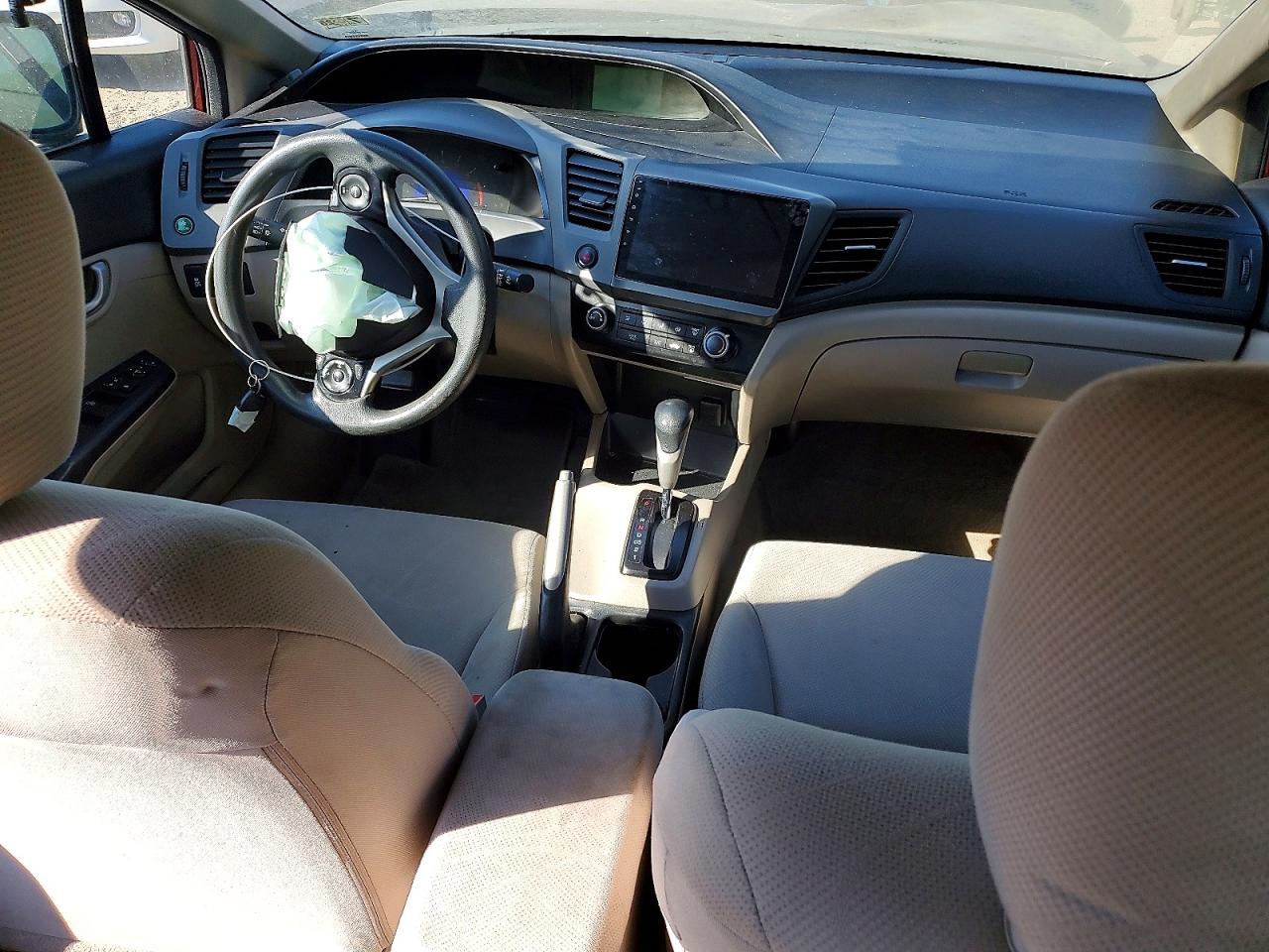 2012 Honda Civic Lx Burgundy vin: 19XFB2F54CE061737