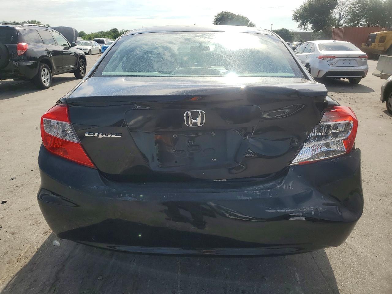 2012 Honda Civic Lx Черный vin: 19XFB2F54CE076531
