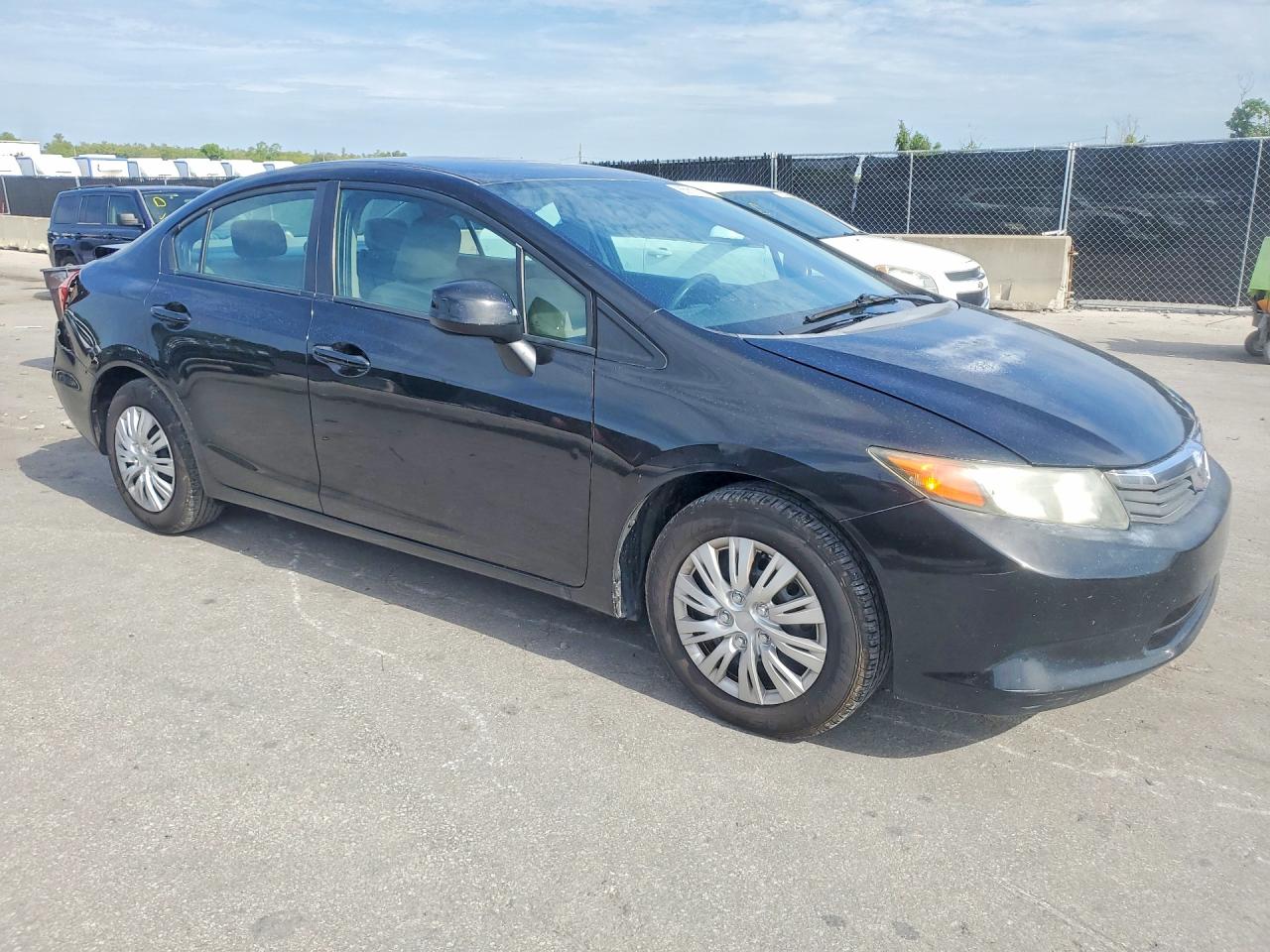 2012 Honda Civic Lx Черный vin: 19XFB2F54CE076531