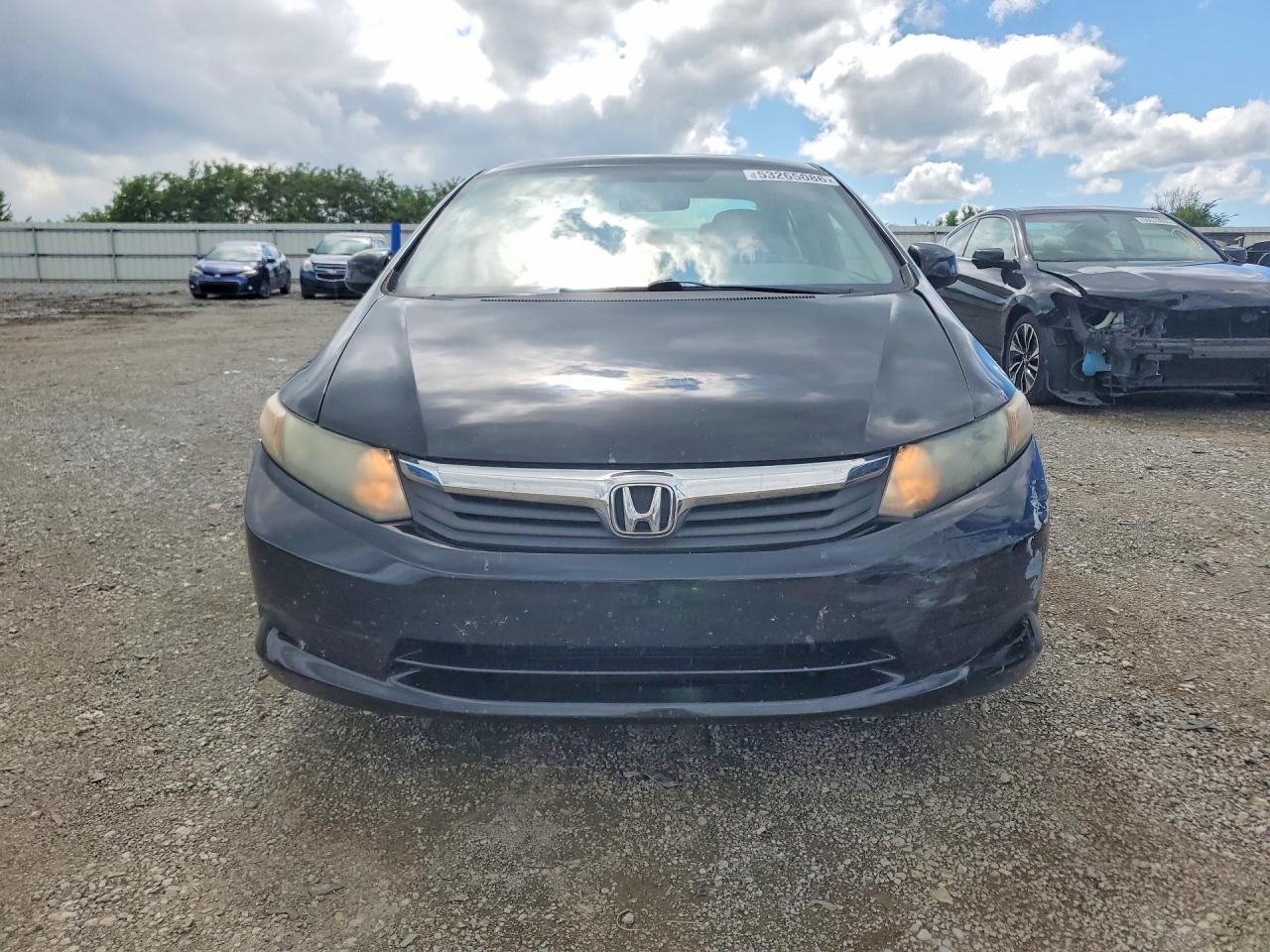 2012 Honda Civic Black vin: 19XFB2F54CE077646