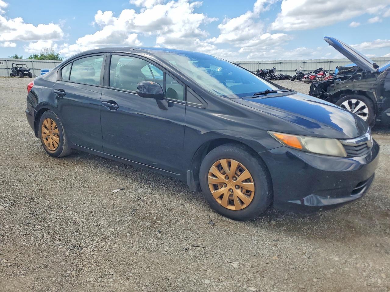 2012 Honda Civic Black vin: 19XFB2F54CE077646