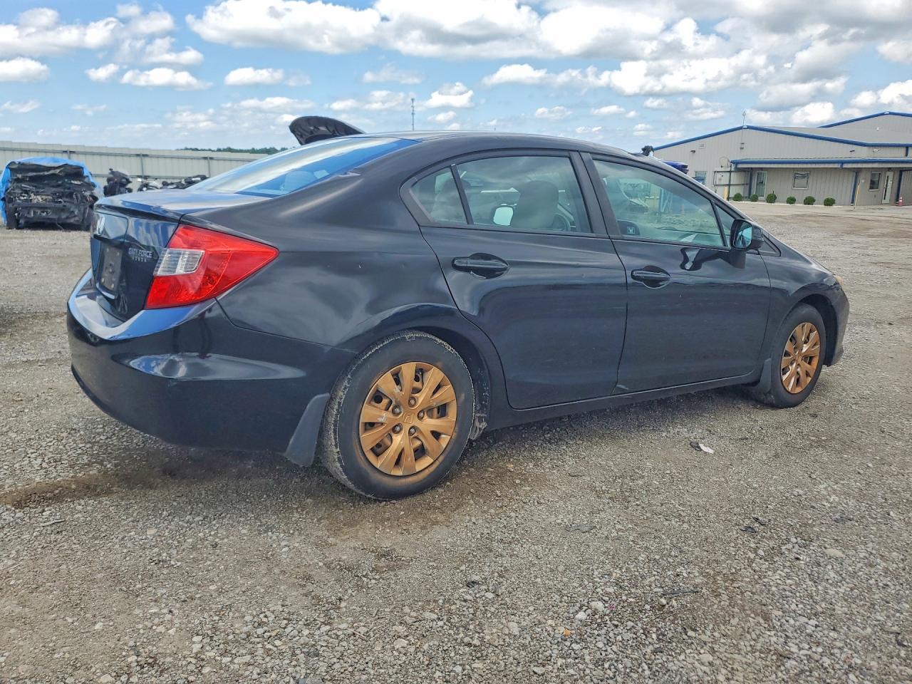 2012 Honda Civic Black vin: 19XFB2F54CE077646