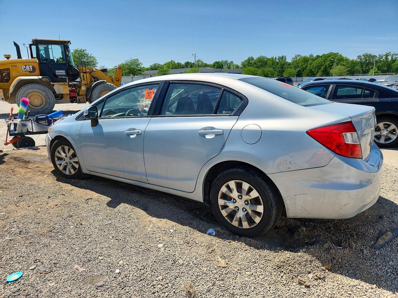 2012 Honda Civic Lx Silver vin: 19XFB2F54CE080014
