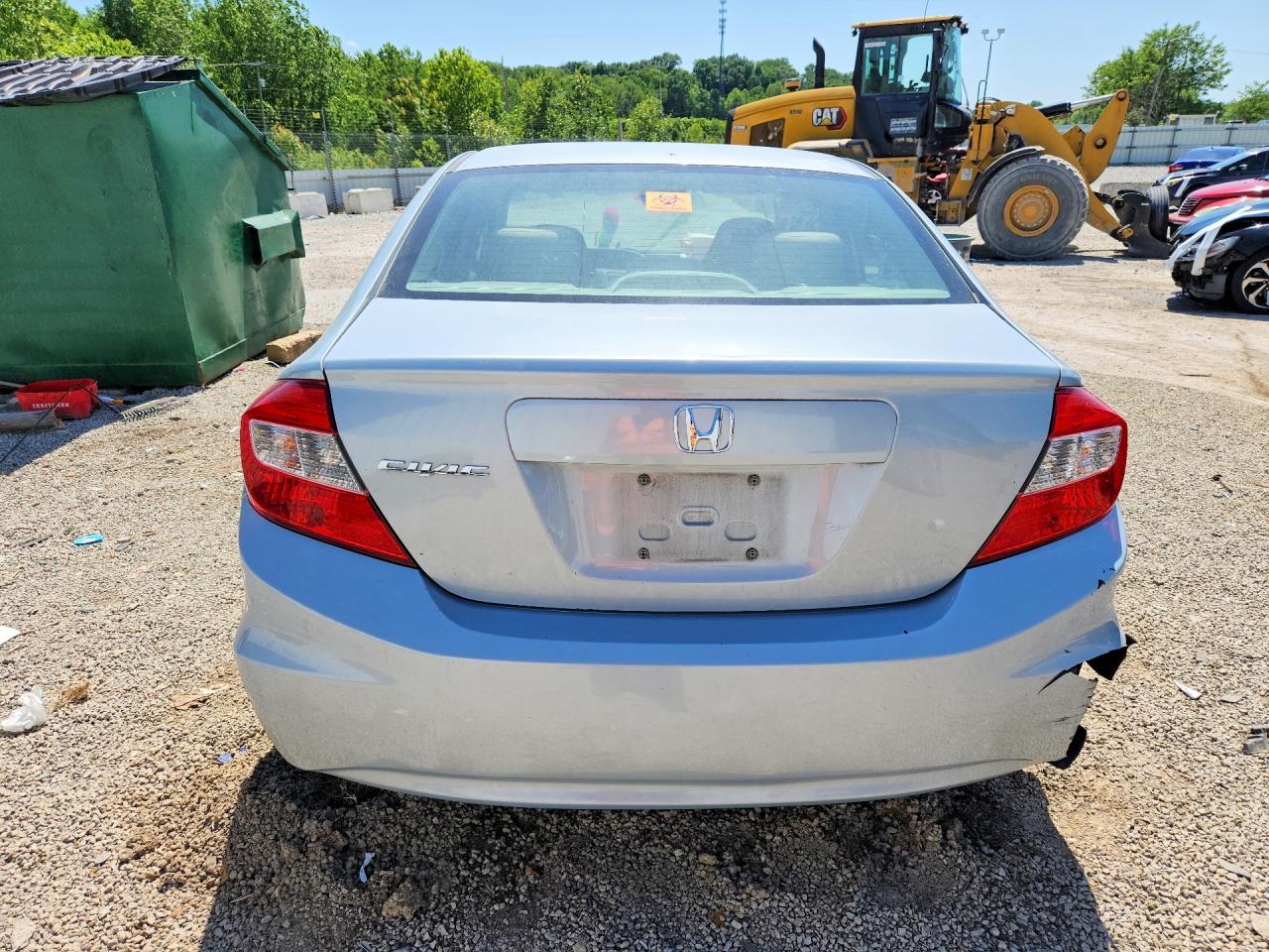 2012 Honda Civic Lx Silver vin: 19XFB2F54CE080014