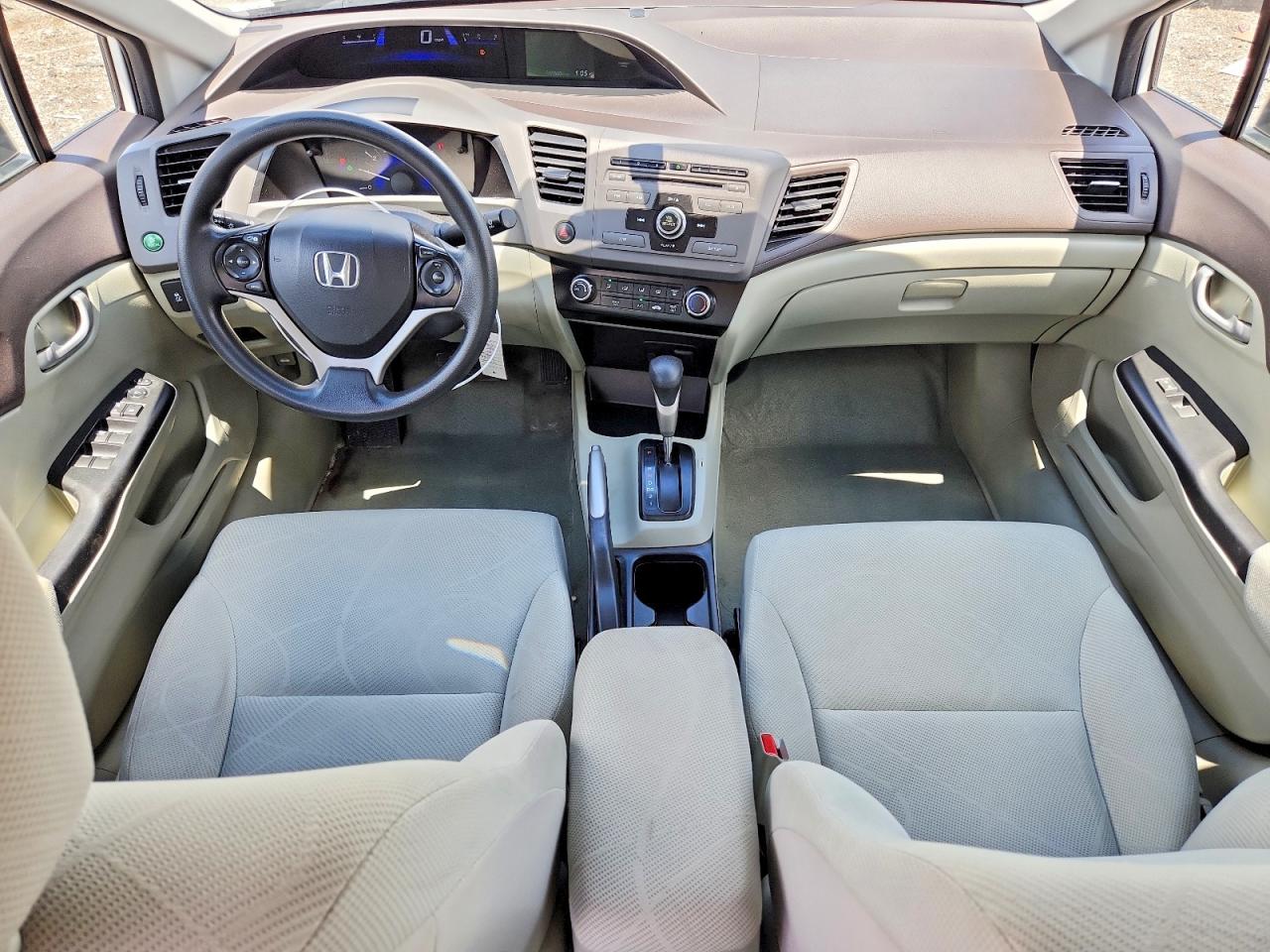 2012 Honda Civic Lx Белый vin: 19XFB2F54CE095788