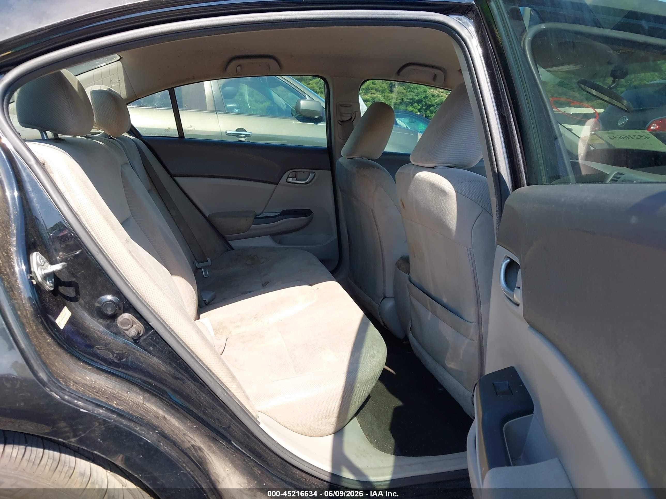 2012 Honda Civic Lx Black vin: 19XFB2F54CE109849