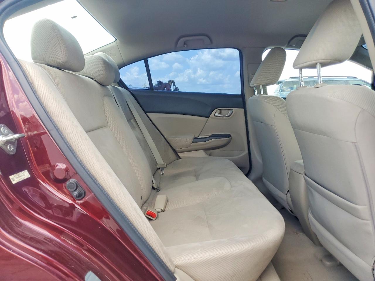 2012 Honda Civic Lx Maroon vin: 19XFB2F54CE110354