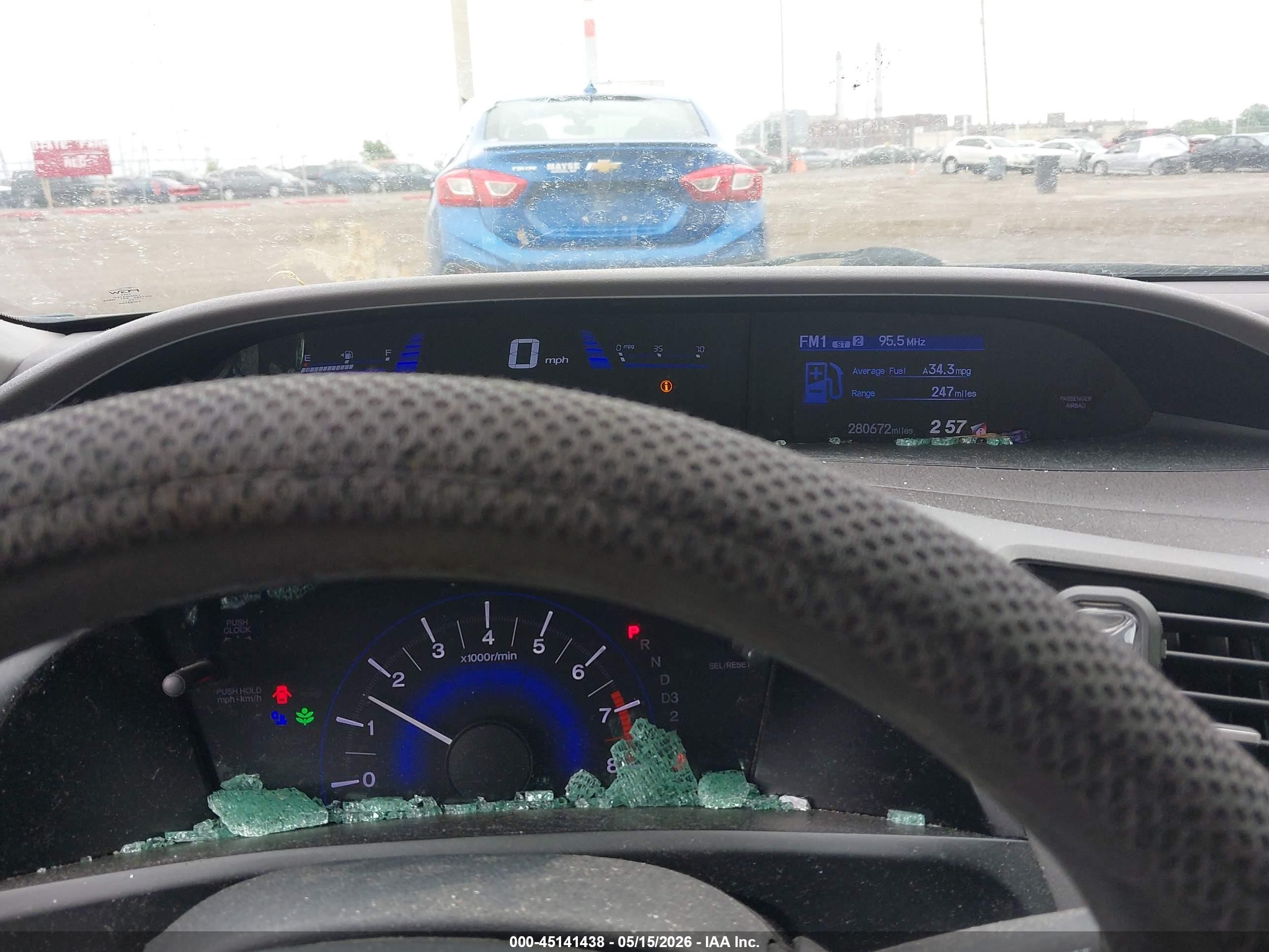 2012 Honda Civic Lx Blue vin: 19XFB2F54CE321361