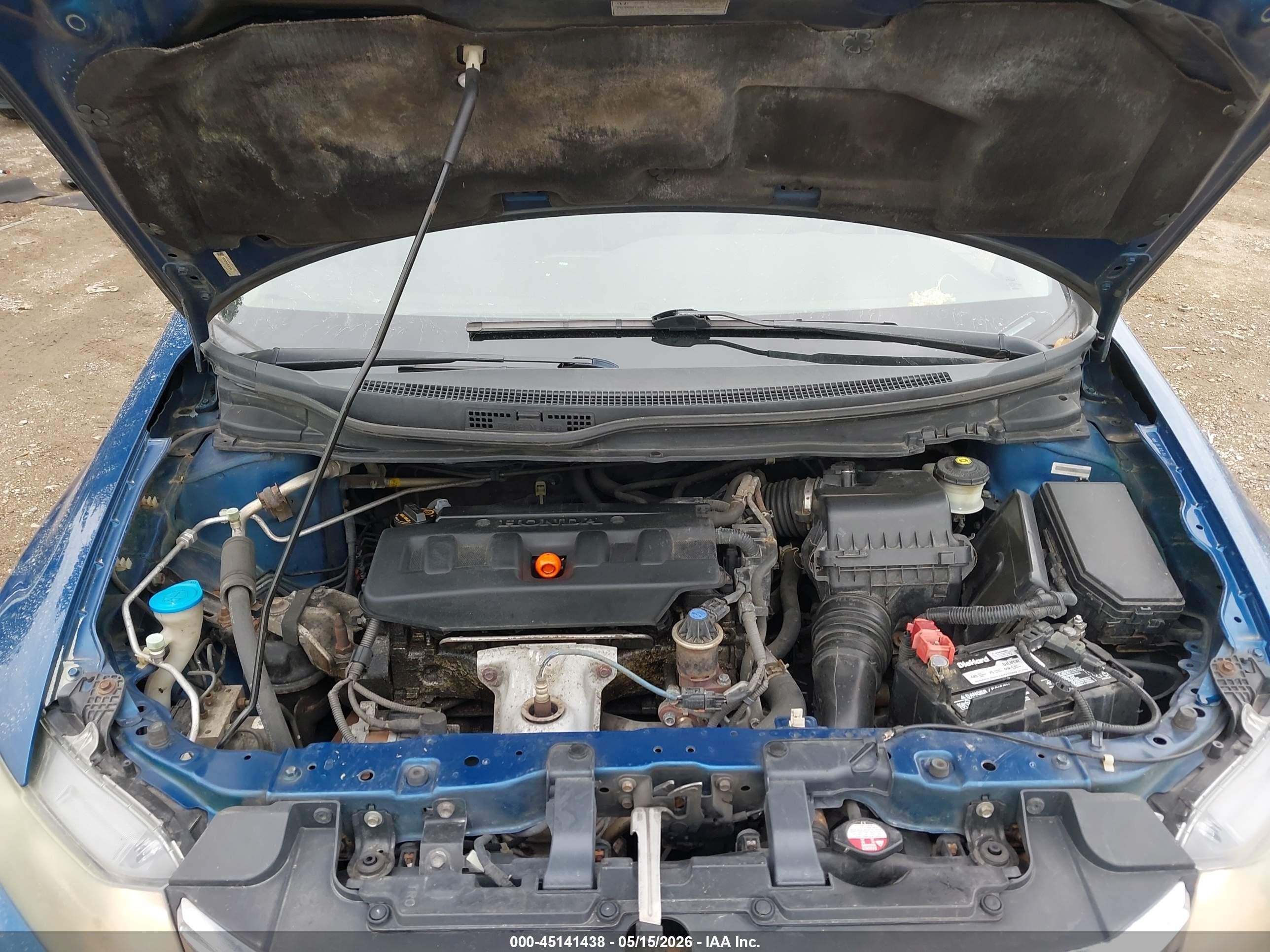 2012 Honda Civic Lx Blue vin: 19XFB2F54CE321361