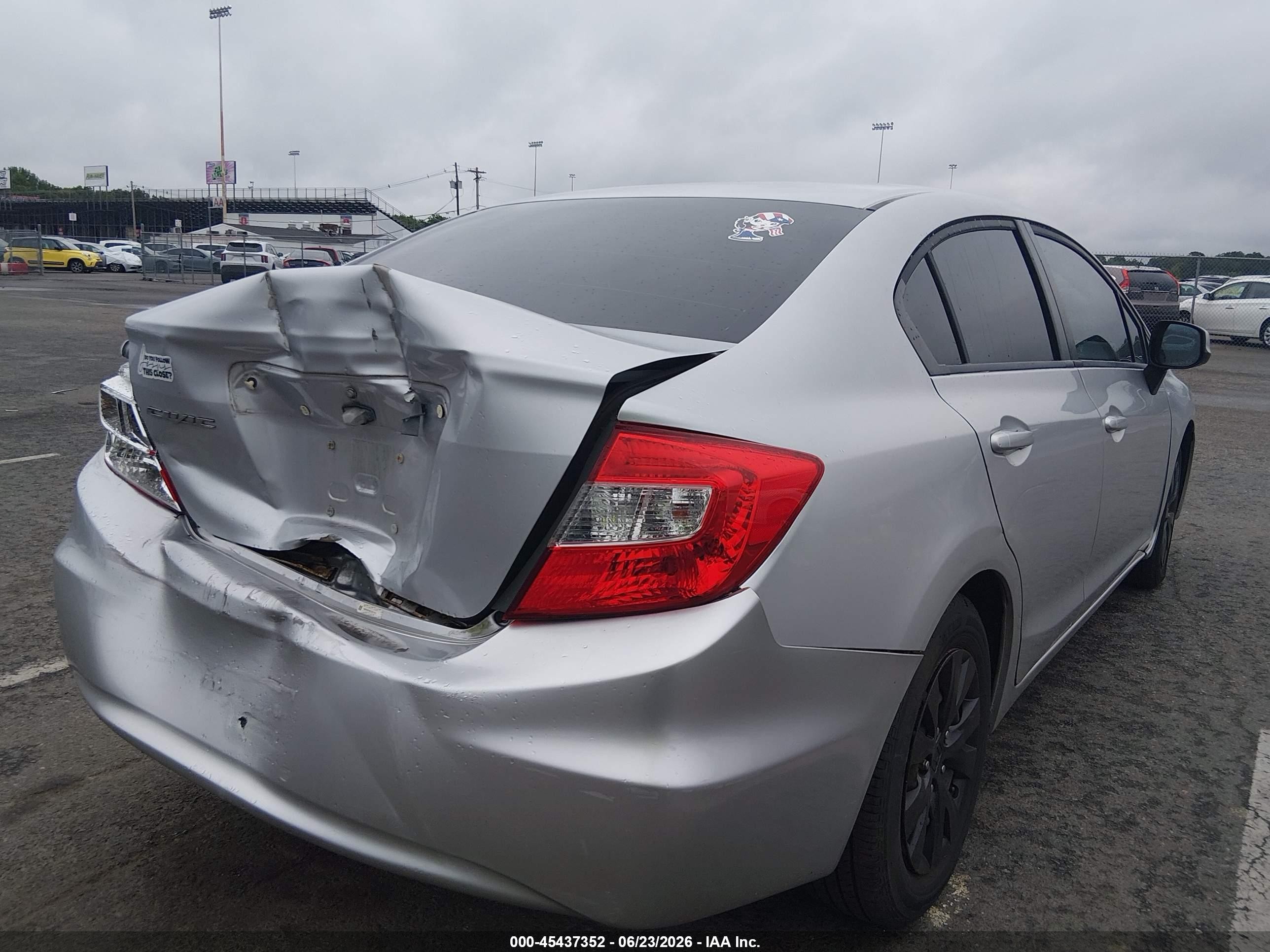 2012 Honda Civic Lx Серебряный vin: 19XFB2F54CE331419