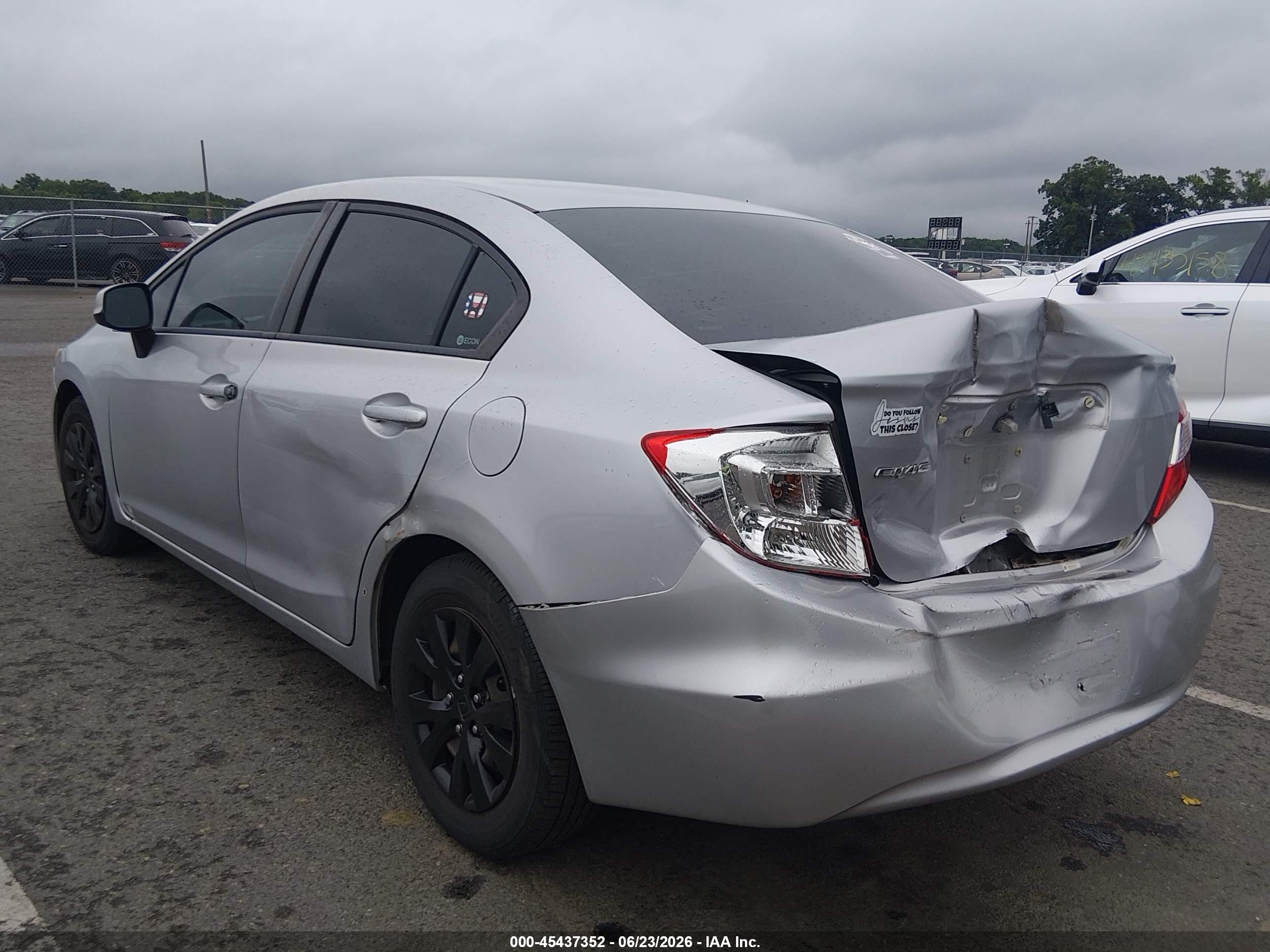 2012 Honda Civic Lx Серебряный vin: 19XFB2F54CE331419