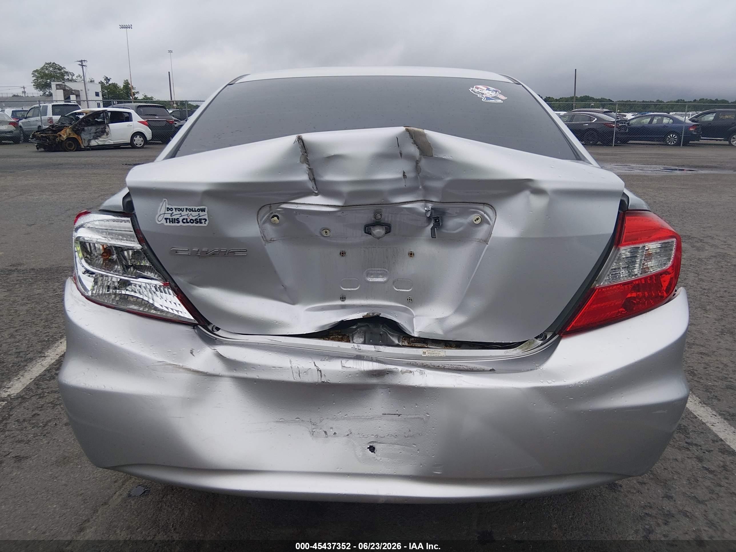 2012 Honda Civic Lx Серебряный vin: 19XFB2F54CE331419