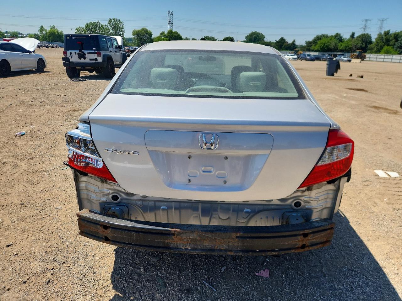 2012 Honda Civic Lx Silver vin: 19XFB2F54CE336541