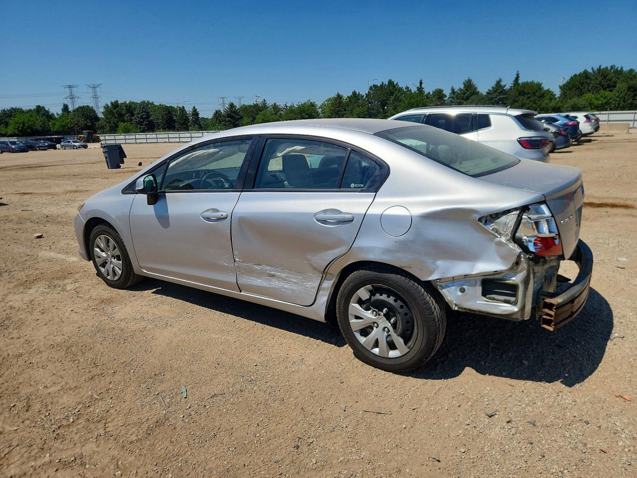 2012 Honda Civic Lx Silver vin: 19XFB2F54CE336541