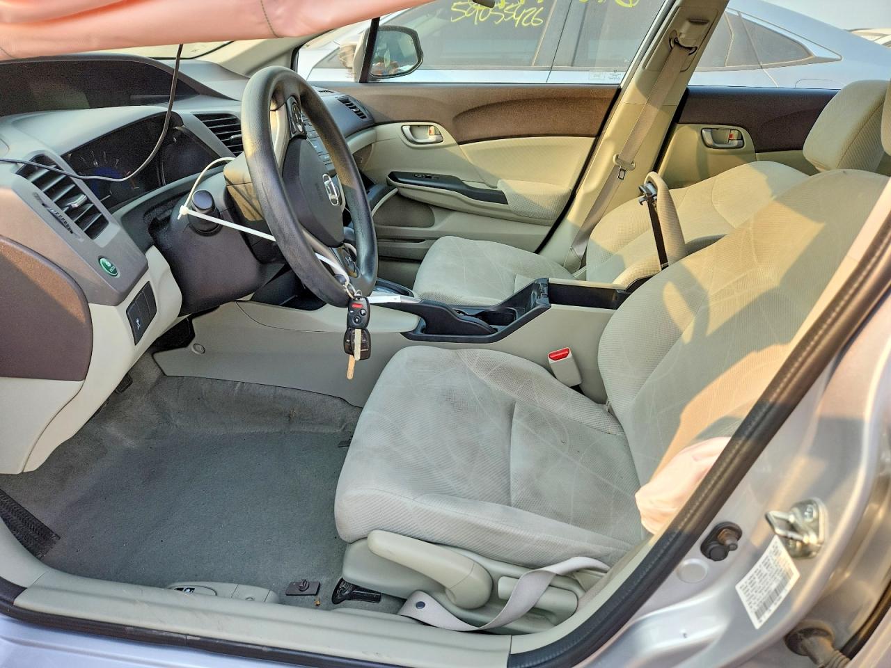 2012 Honda Civic Lx Silver vin: 19XFB2F54CE336541