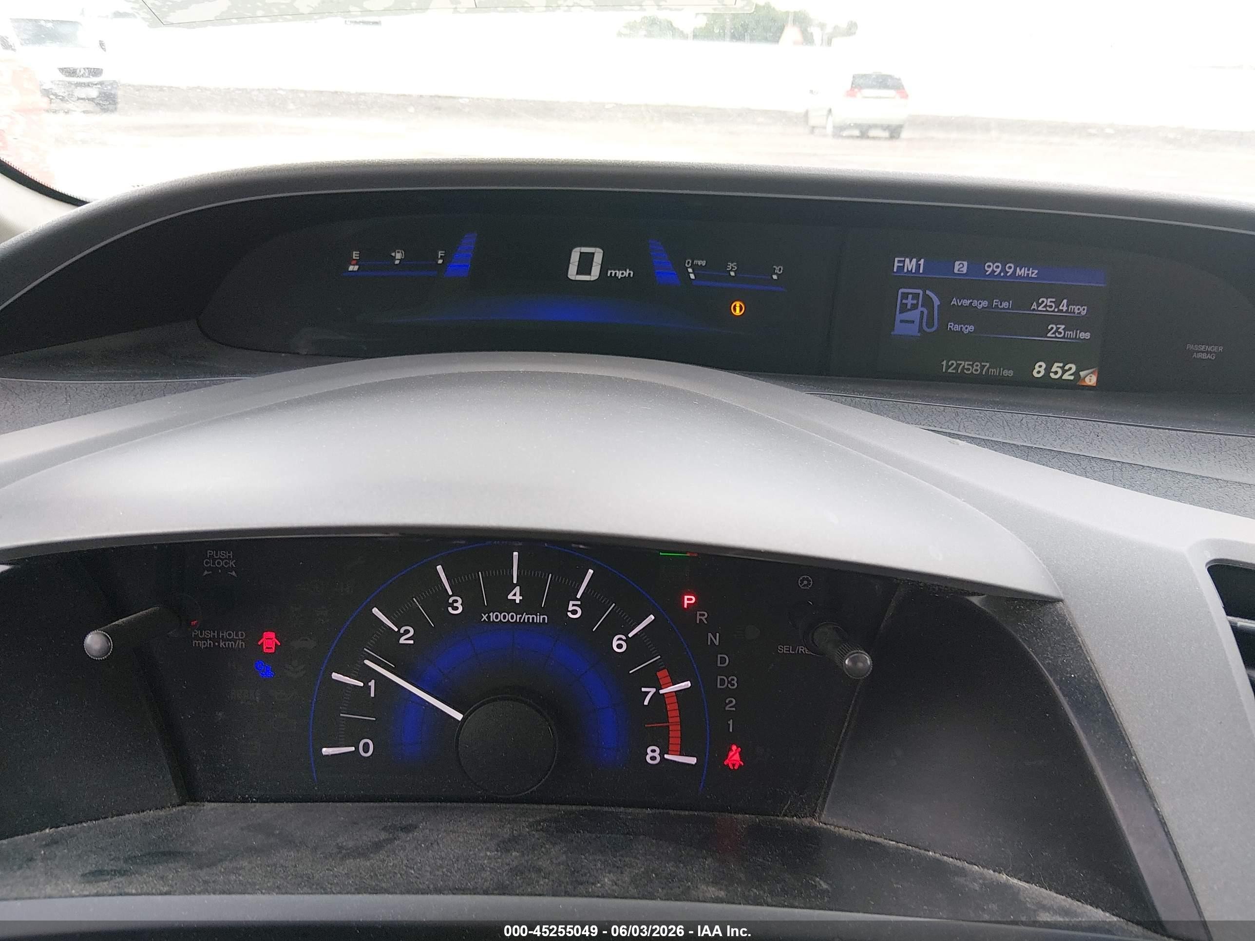 2012 Honda Civic Lx Gray vin: 19XFB2F54CE337298