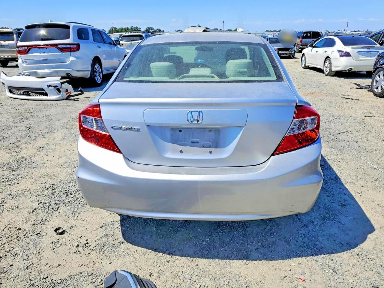 2012 Honda Civic Lx Silver vin: 19XFB2F54CE337480
