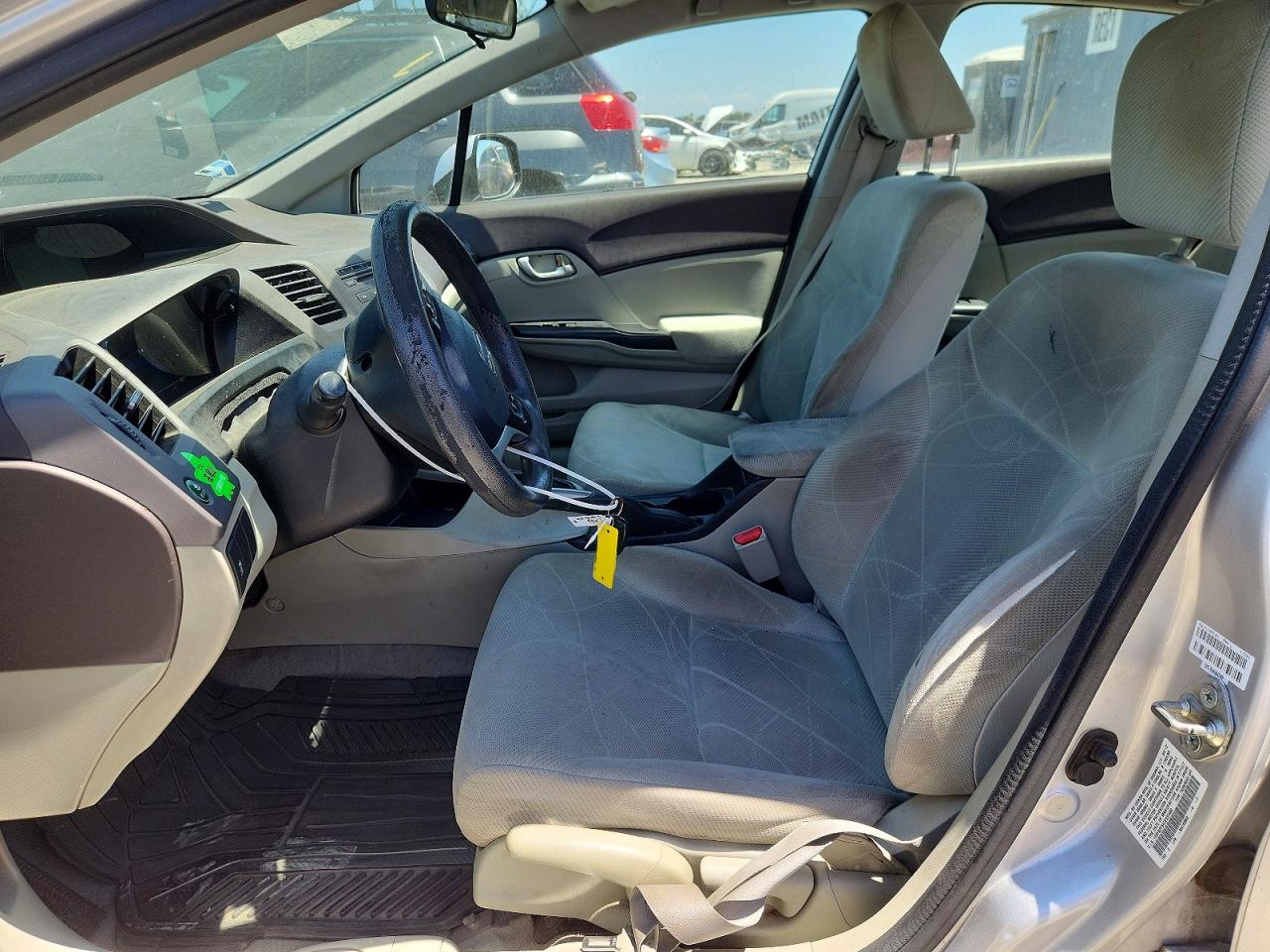 2012 Honda Civic Lx Silver vin: 19XFB2F54CE337480