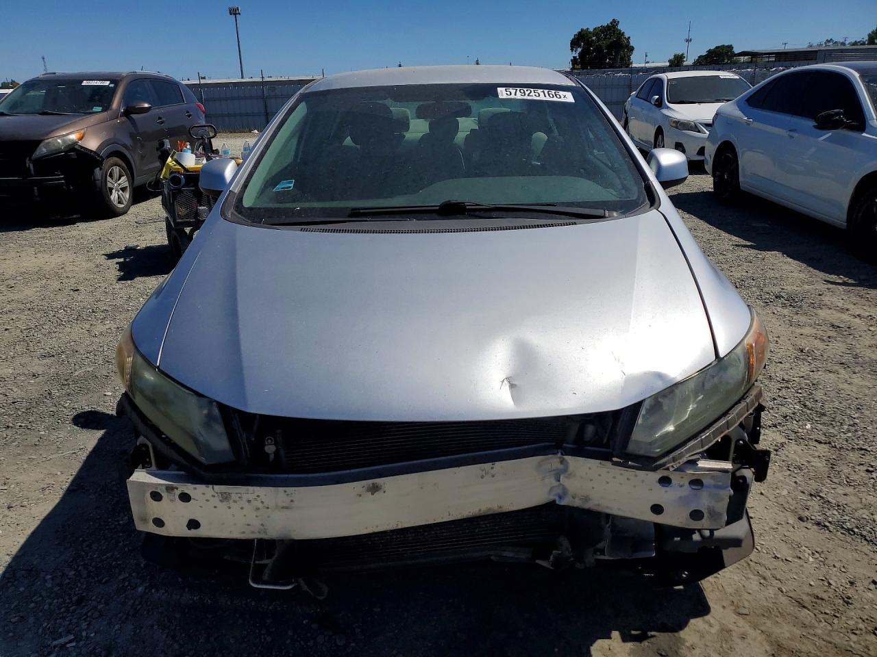 2012 Honda Civic Lx Silver vin: 19XFB2F54CE337480