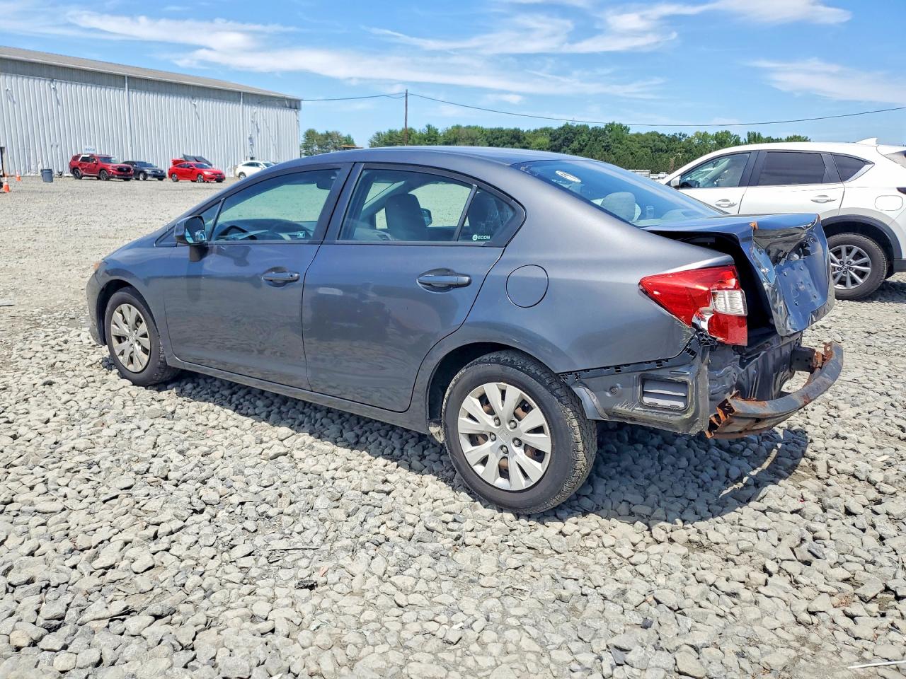 2012 Honda Civic Lx Серый vin: 19XFB2F54CE343134