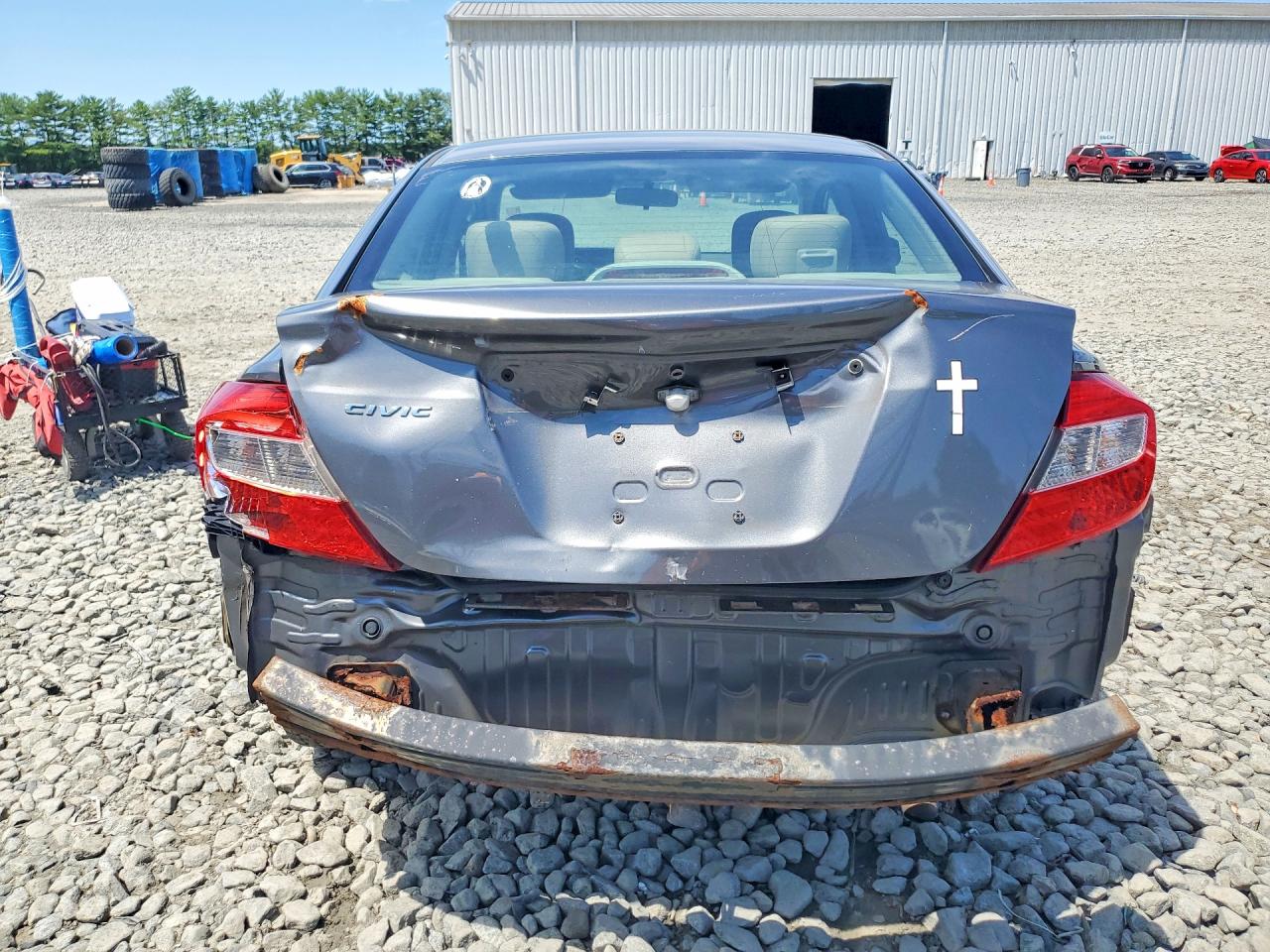 2012 Honda Civic Lx Серый vin: 19XFB2F54CE343134