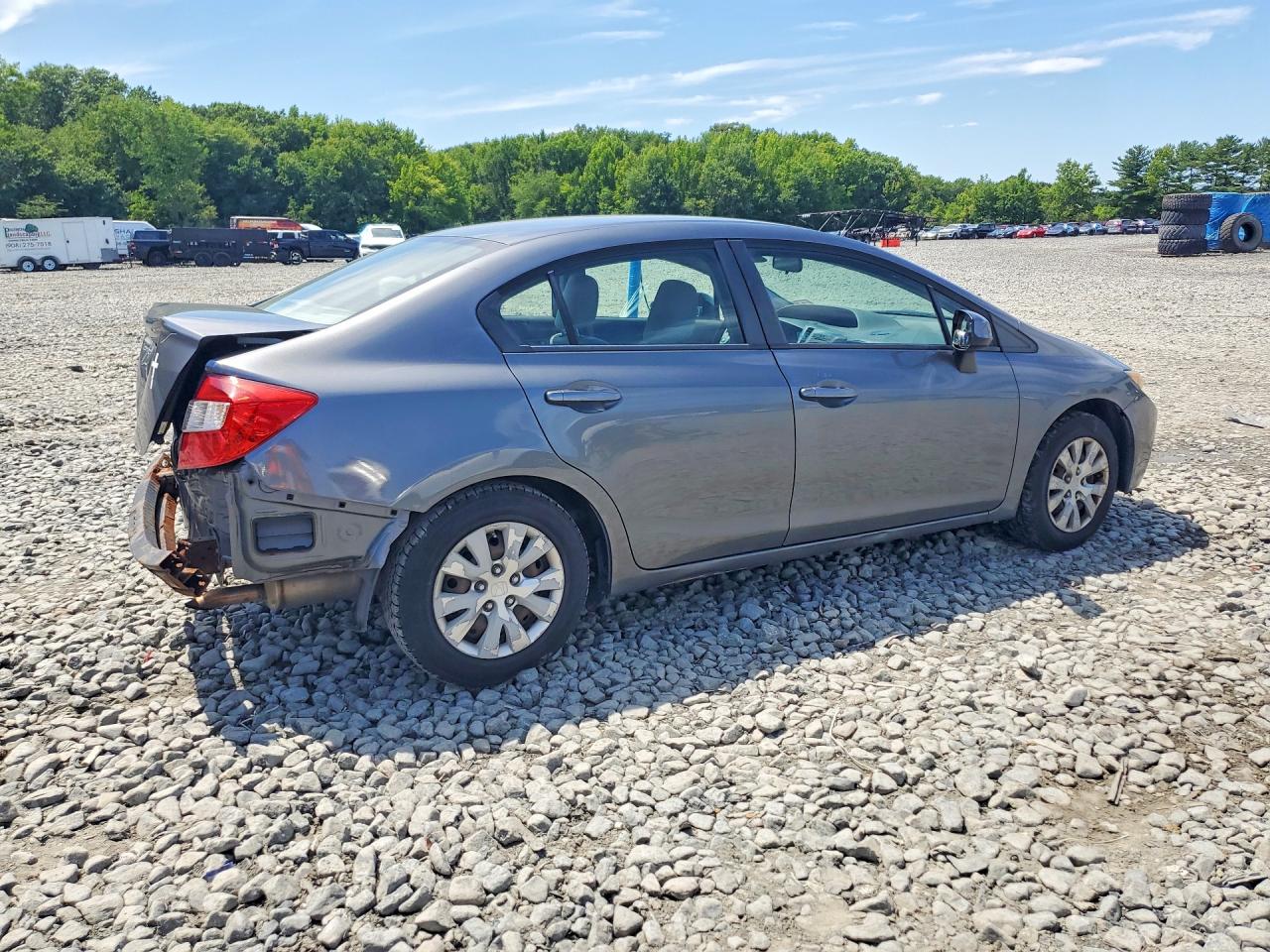 2012 Honda Civic Lx Серый vin: 19XFB2F54CE343134