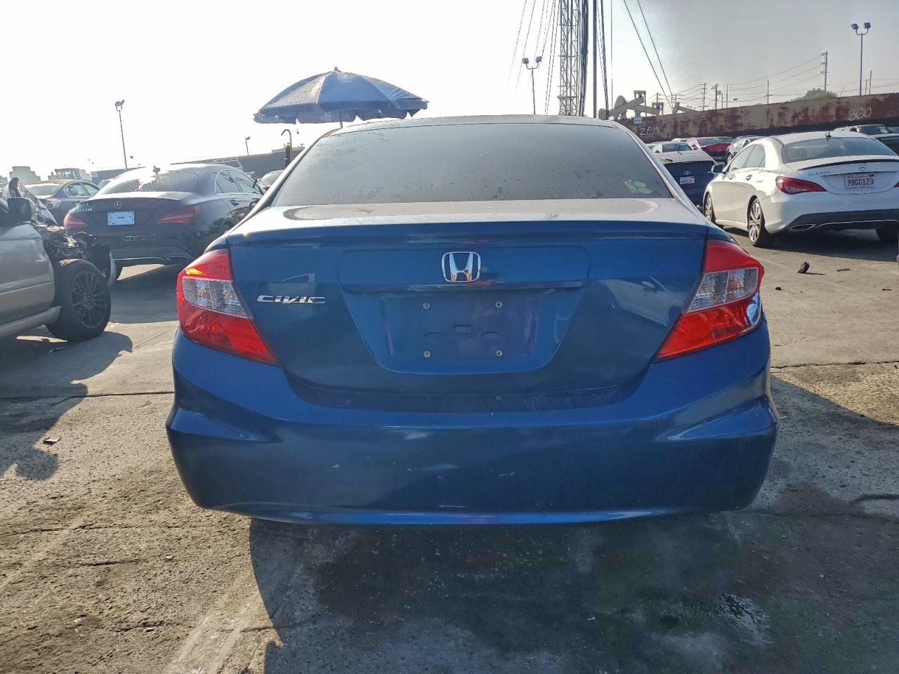 2012 Honda Civic Lx Blue vin: 19XFB2F54CE354862
