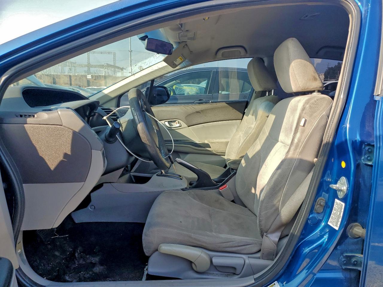 2012 Honda Civic Lx Blue vin: 19XFB2F54CE354862
