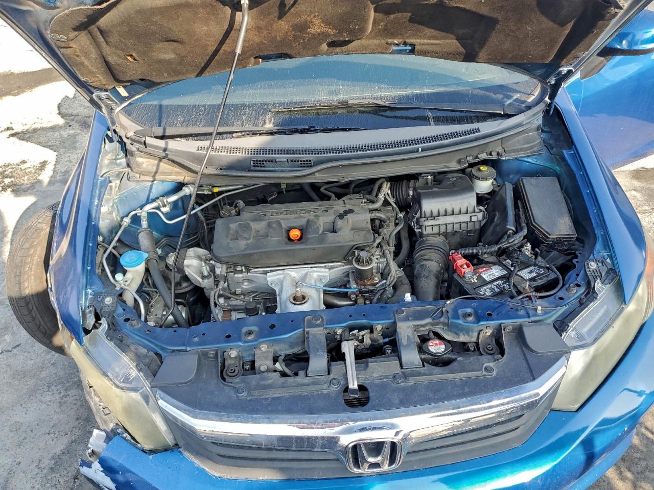 2012 Honda Civic Lx Blue vin: 19XFB2F54CE354862