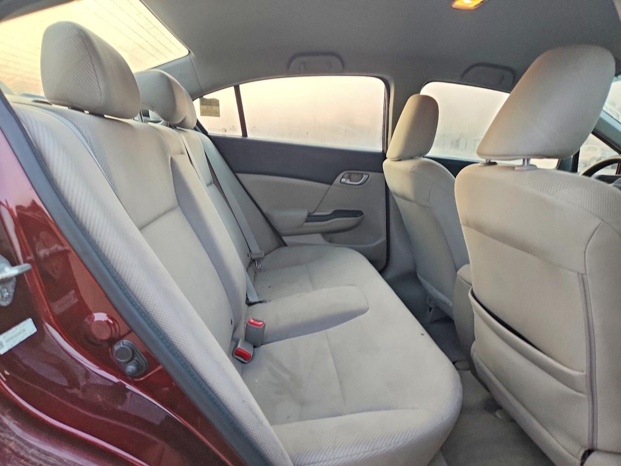 2012 Honda Civic Lx Burgundy vin: 19XFB2F54CE357289