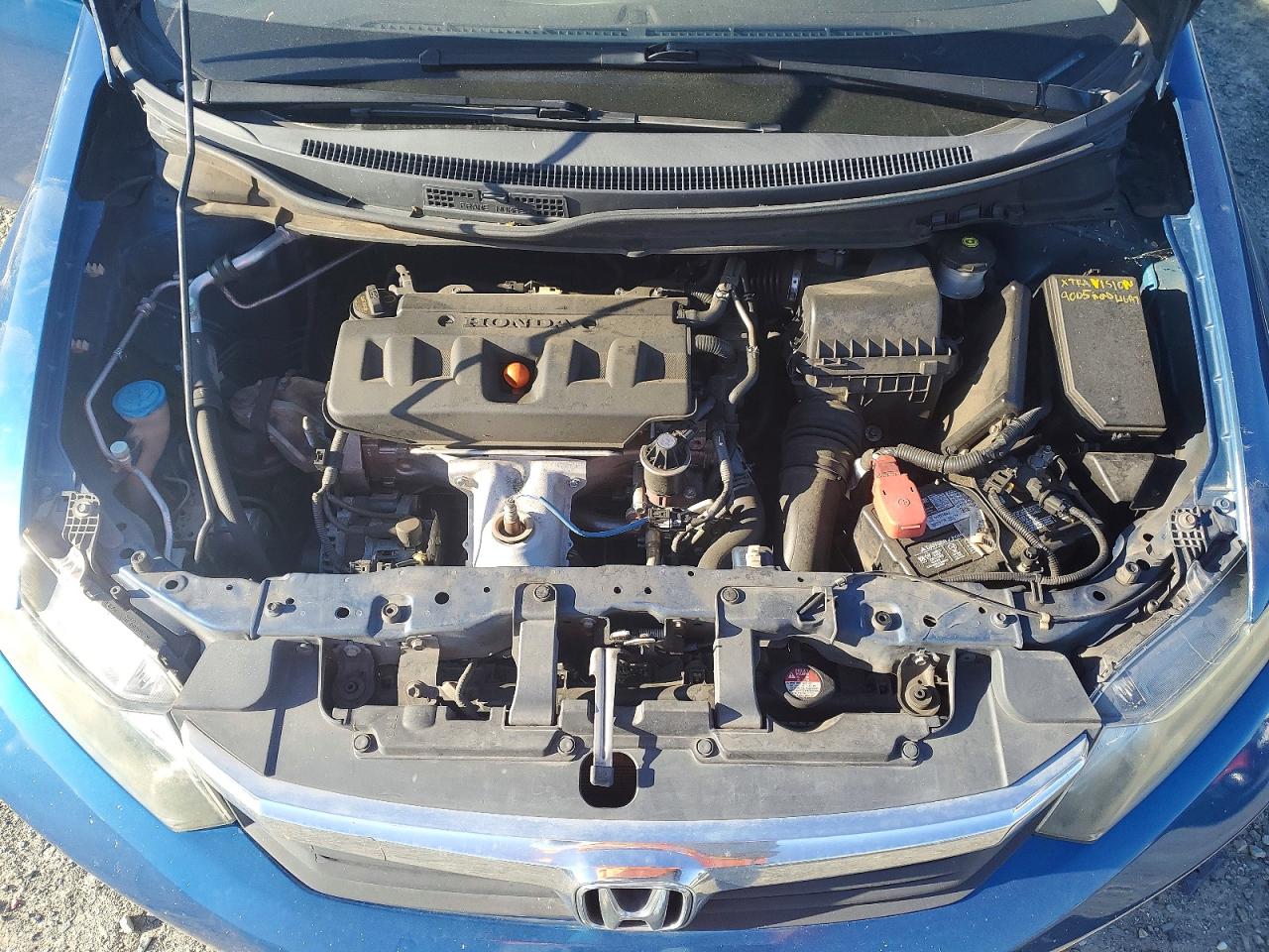 2012 Honda Civic Lx Blue vin: 19XFB2F54CE360368