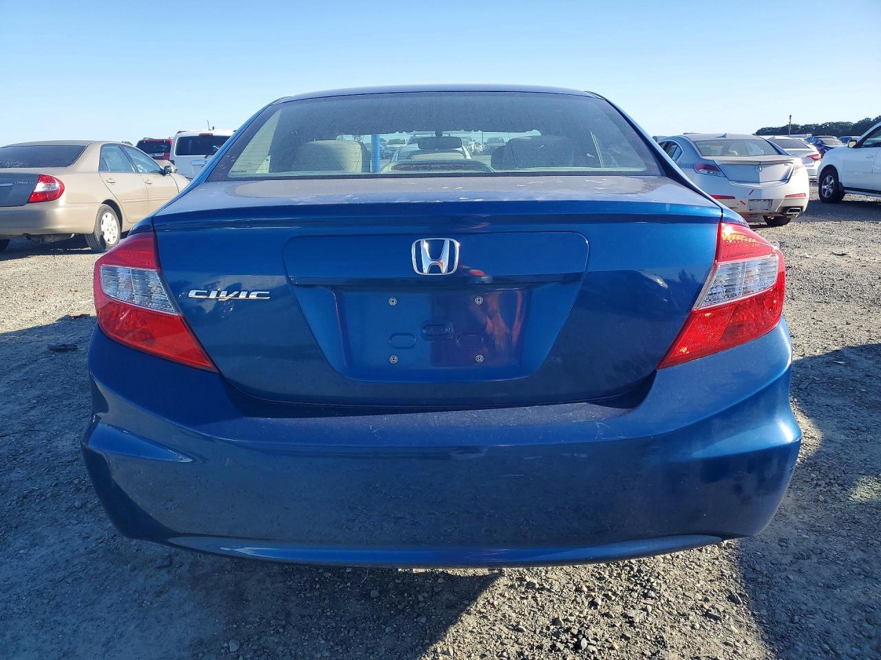 2012 Honda Civic Lx Blue vin: 19XFB2F54CE360368