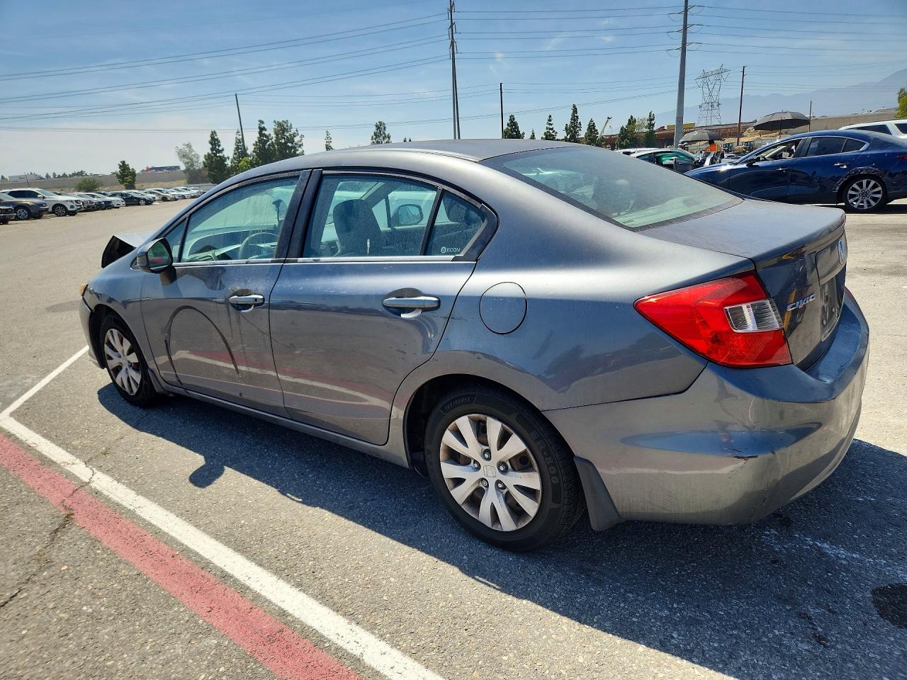 2012 Honda Civic Lx Silver vin: 19XFB2F54CE363626