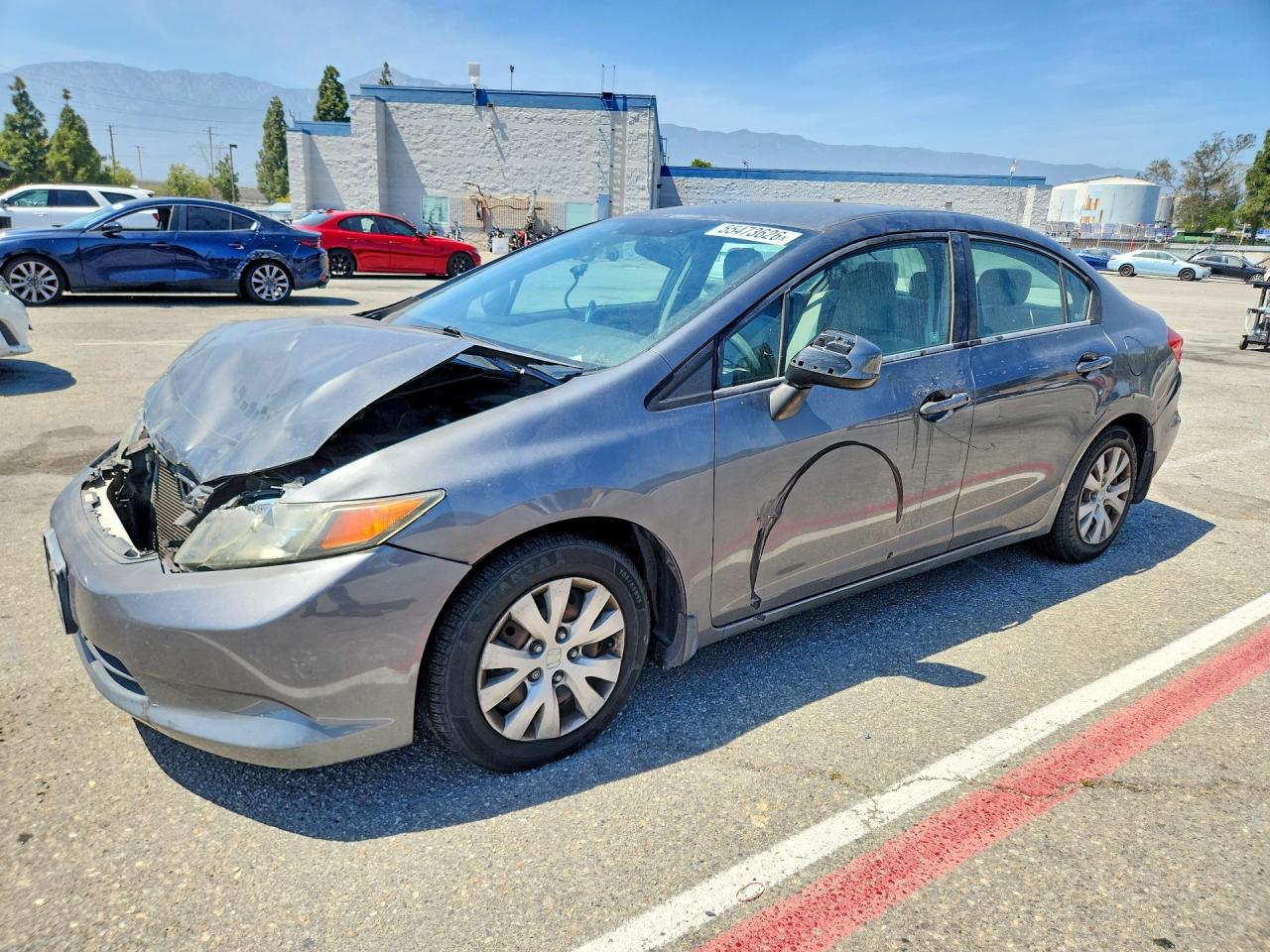 2012 Honda Civic Lx Silver vin: 19XFB2F54CE363626