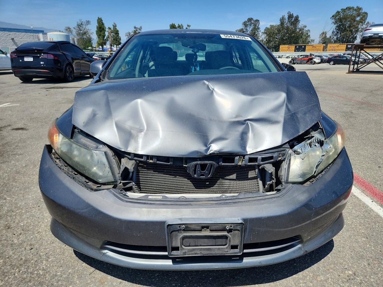 2012 Honda Civic Lx Silver vin: 19XFB2F54CE363626