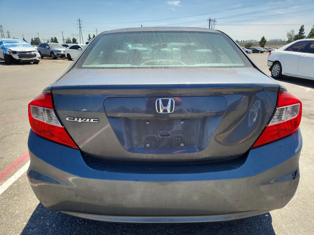 2012 Honda Civic Lx Silver vin: 19XFB2F54CE363626
