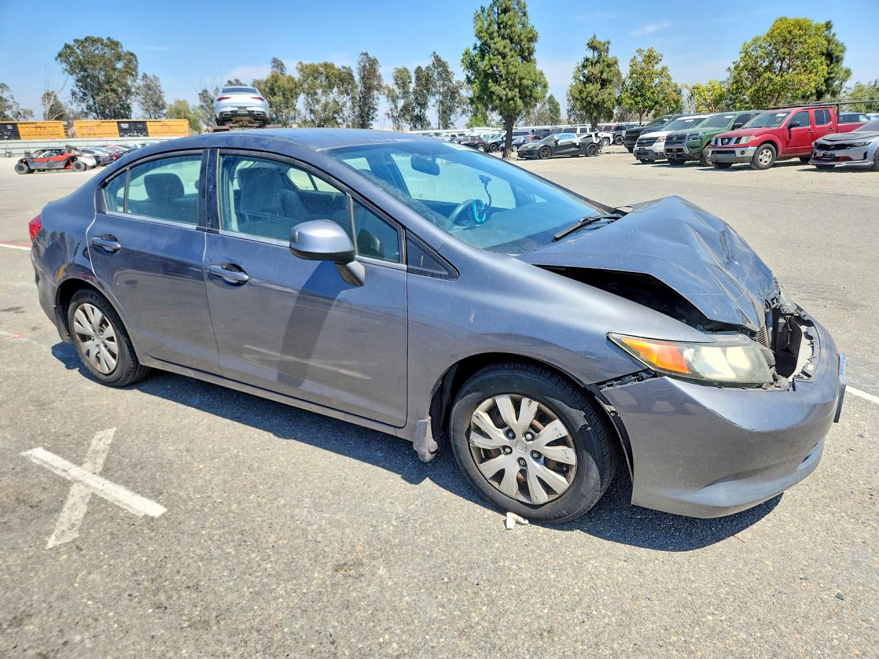 2012 Honda Civic Lx Silver vin: 19XFB2F54CE363626