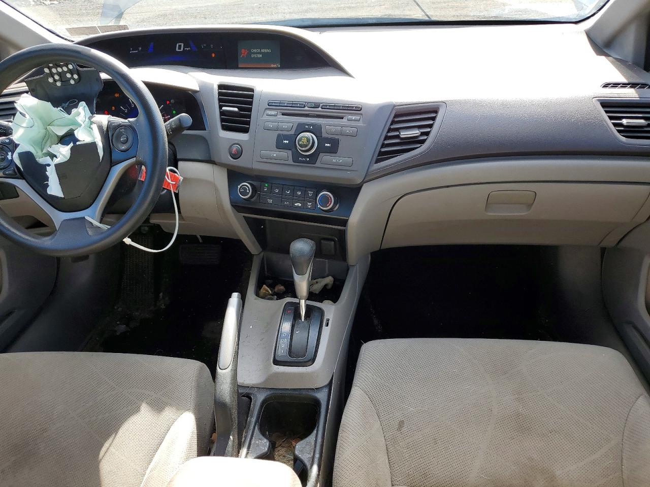 2012 Honda Civic Lx Gray vin: 19XFB2F54CE365781