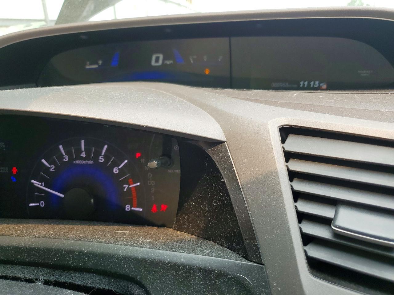 2012 Honda Civic Lx Black vin: 19XFB2F54CE371192