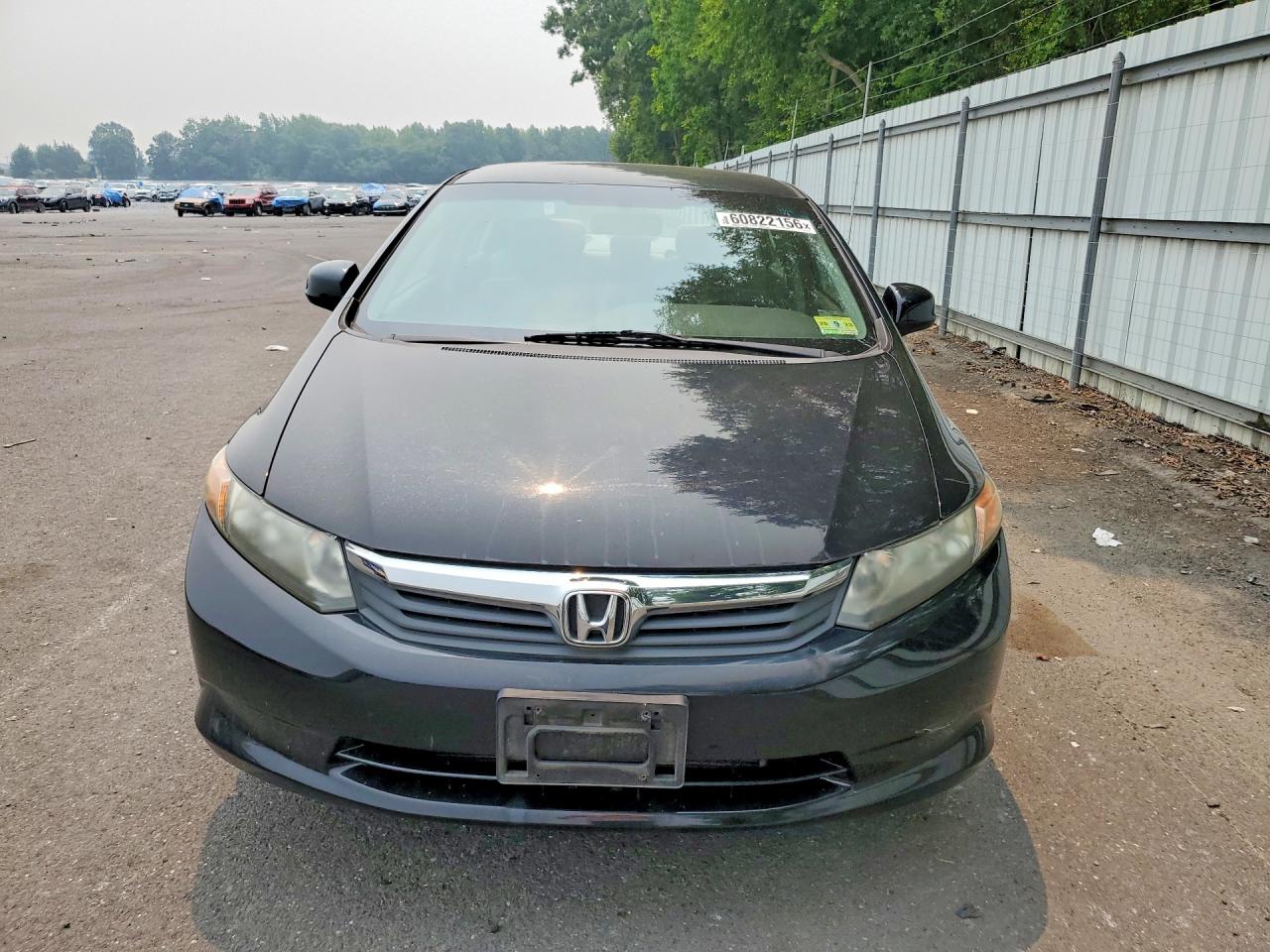 2012 Honda Civic Lx Black vin: 19XFB2F54CE371192